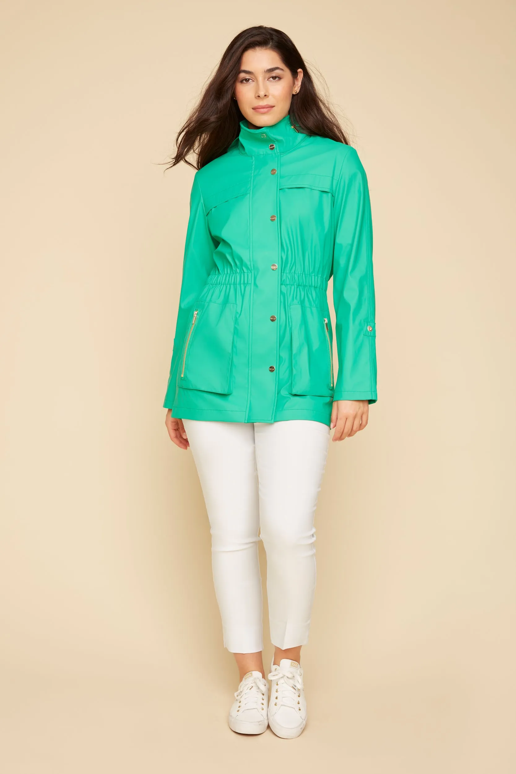 Raincoat in Jade