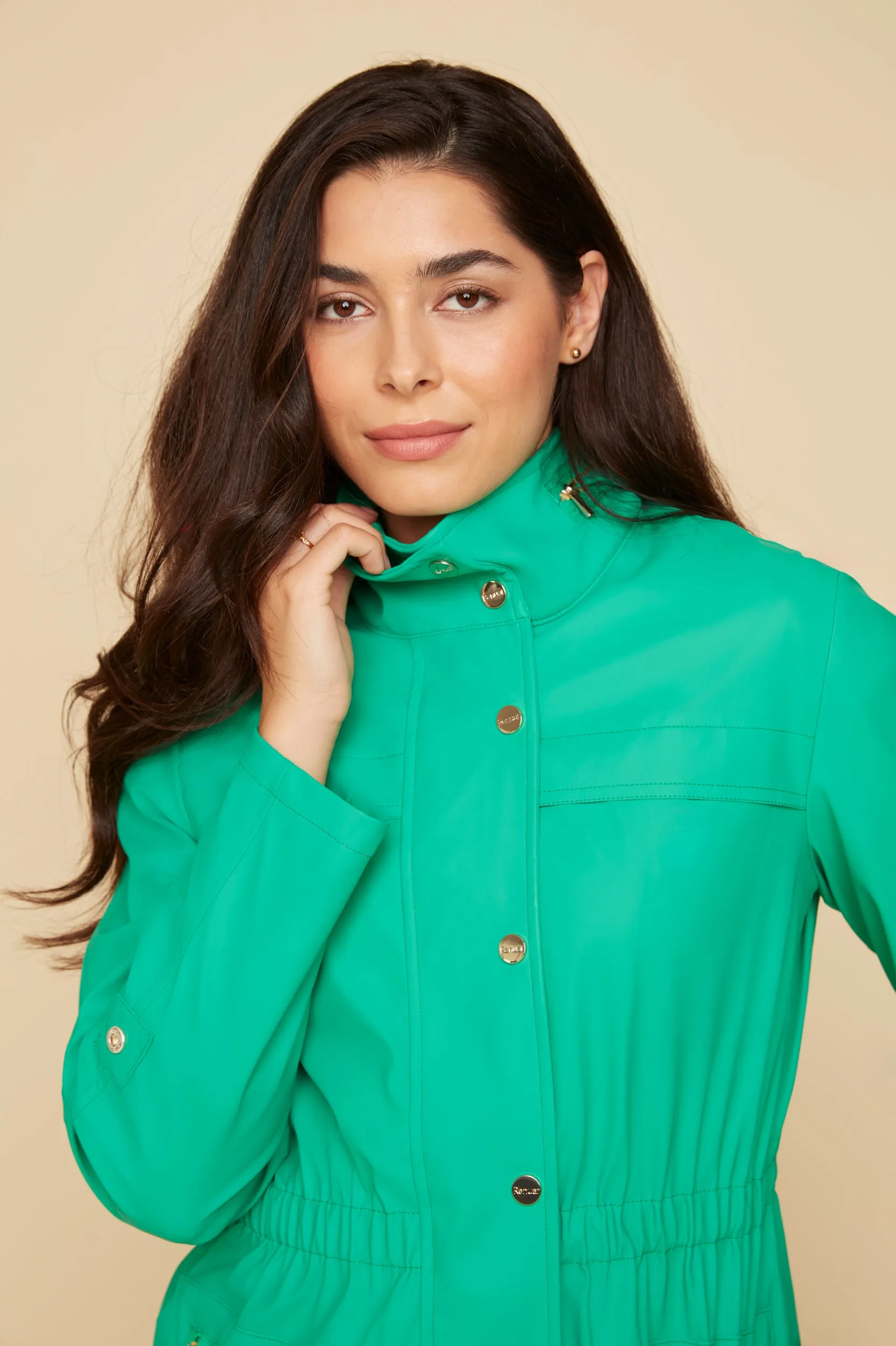 Raincoat in Jade