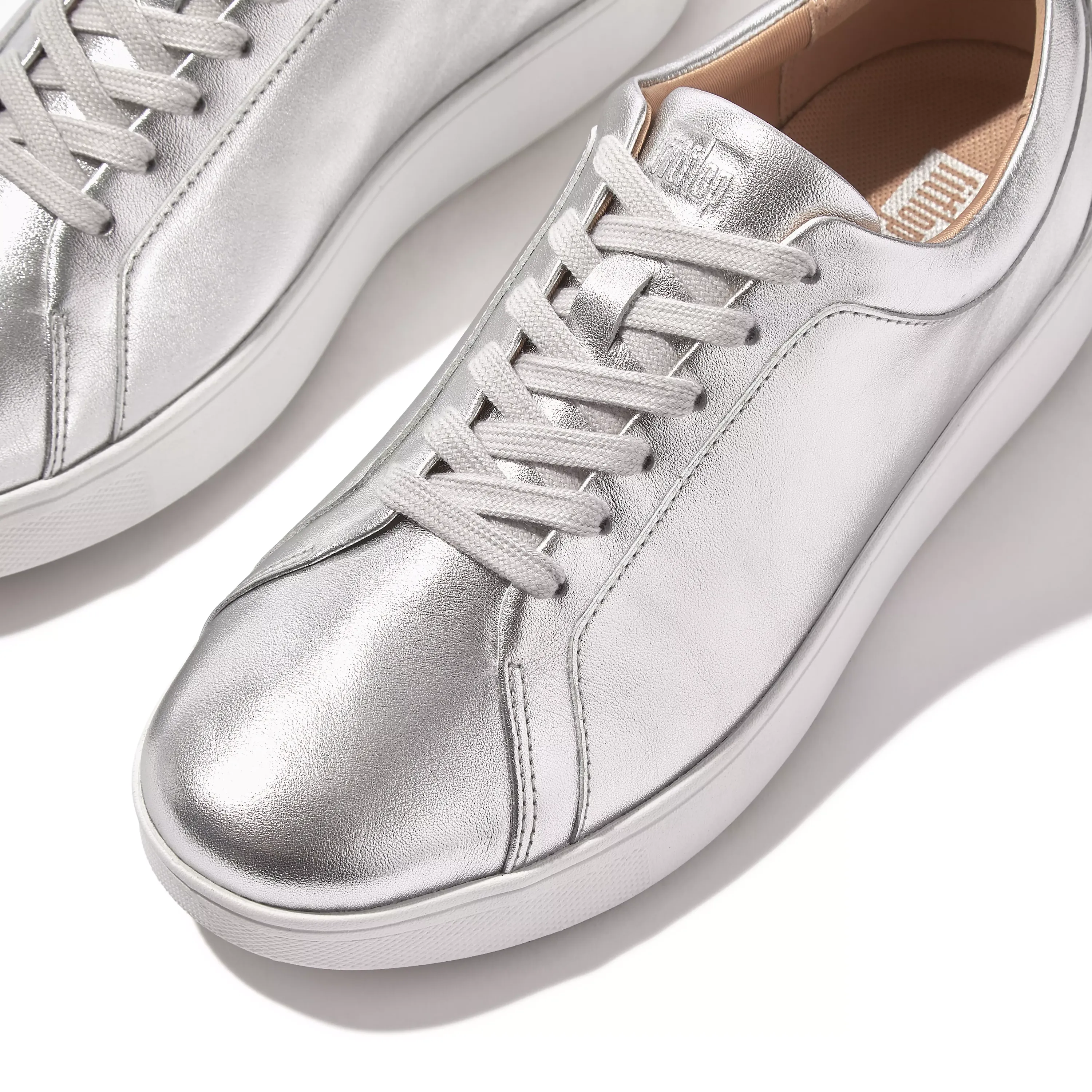 Rally Metallic Backtab Sneakers in Silver