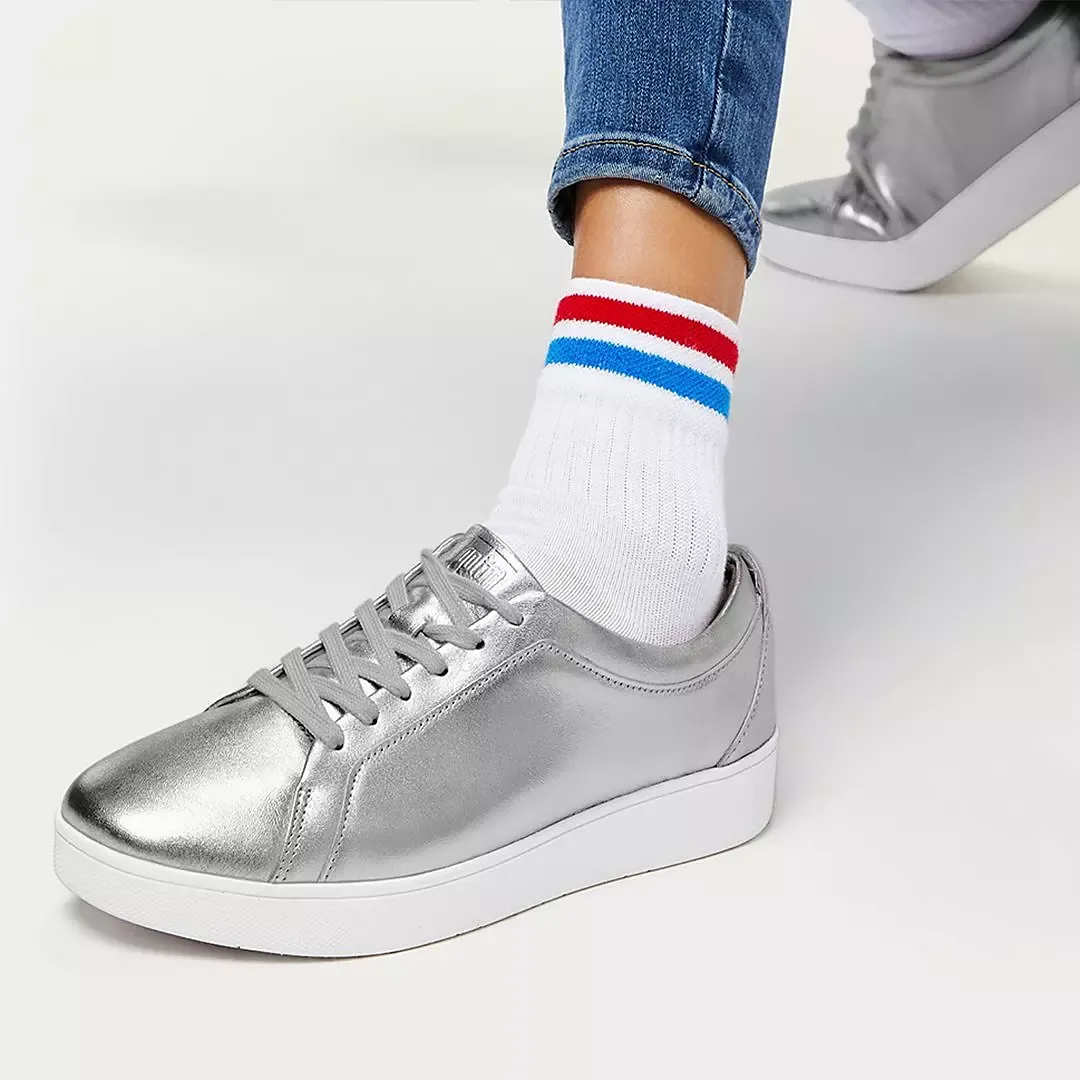 Rally Metallic Backtab Sneakers in Silver