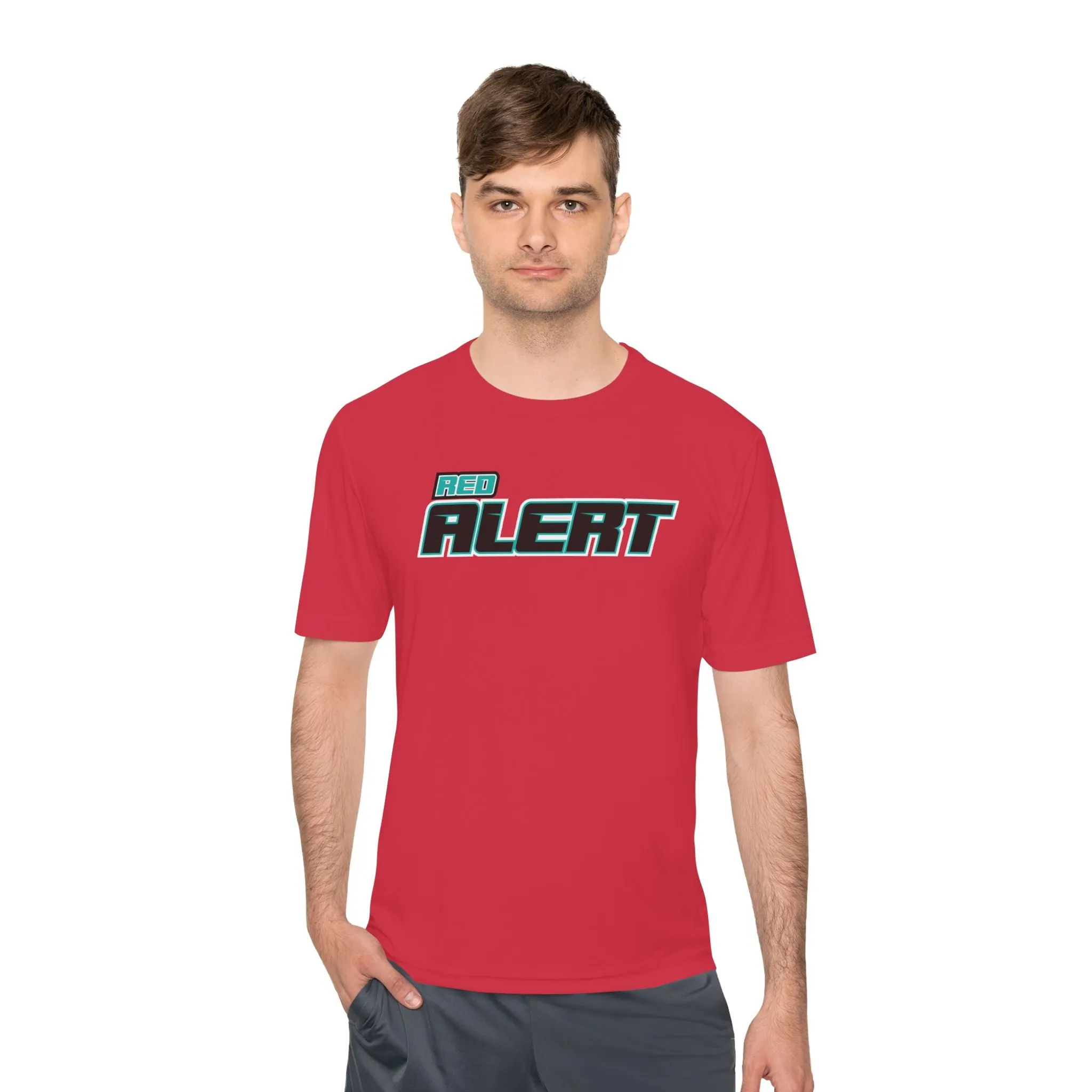 Red Alert - Block Unisex Moisture Wicking Tee