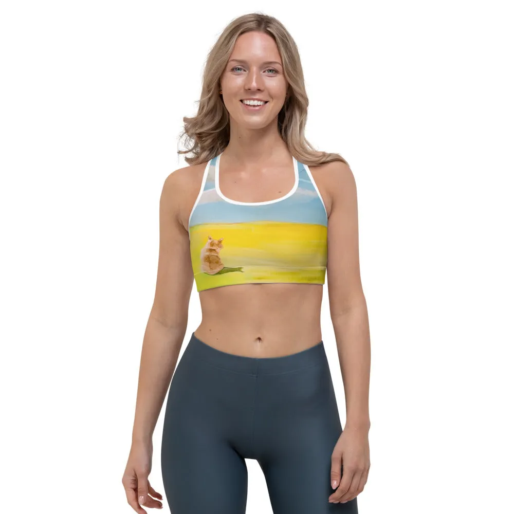 “Red Balloon”Sports Bra