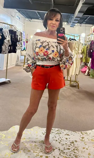 RED SCUBA SHORTS