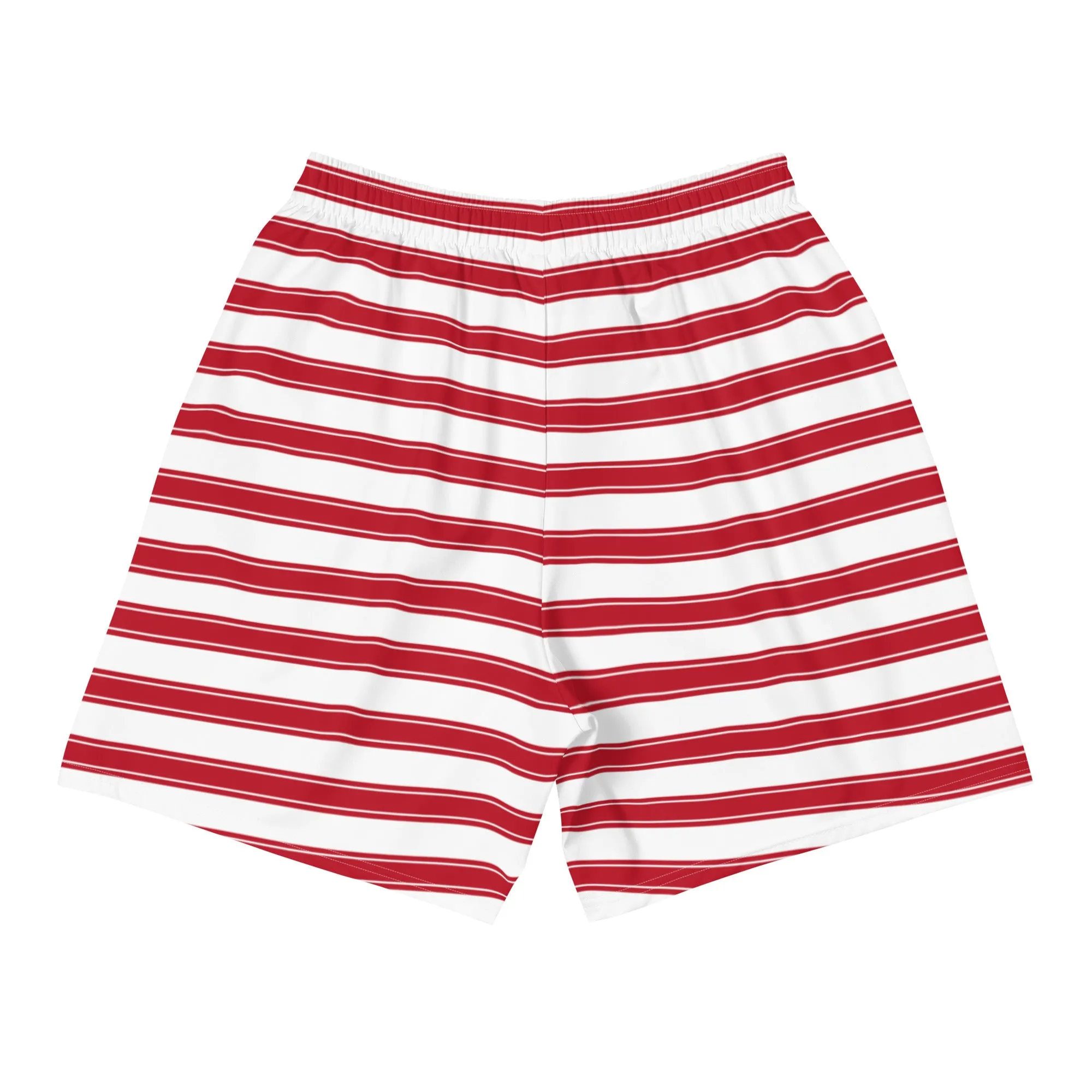 Red Stripes - Inspired By Selena Gomez - Sustainably Made Men's Shorts