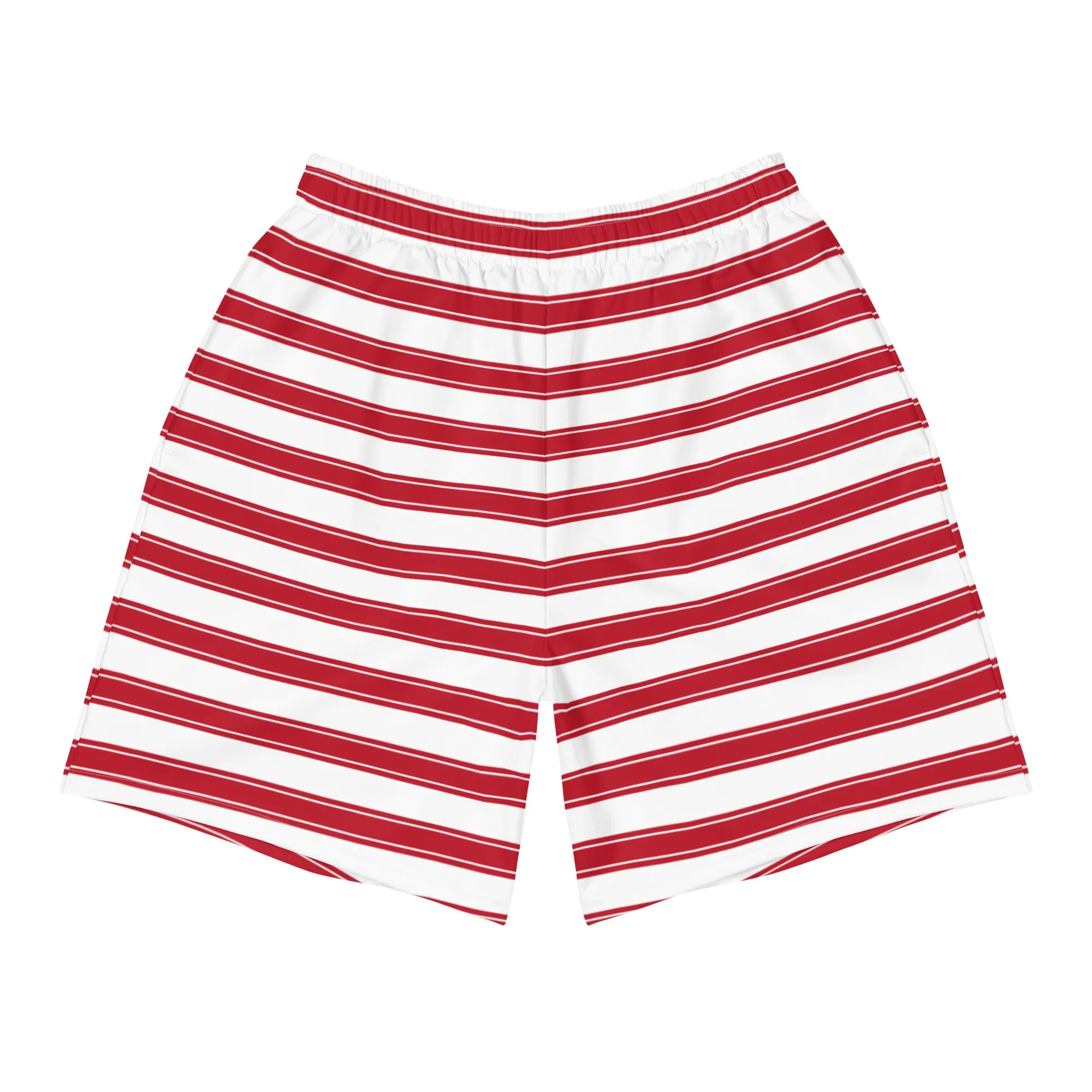 Red Stripes - Inspired By Selena Gomez - Sustainably Made Men's Shorts