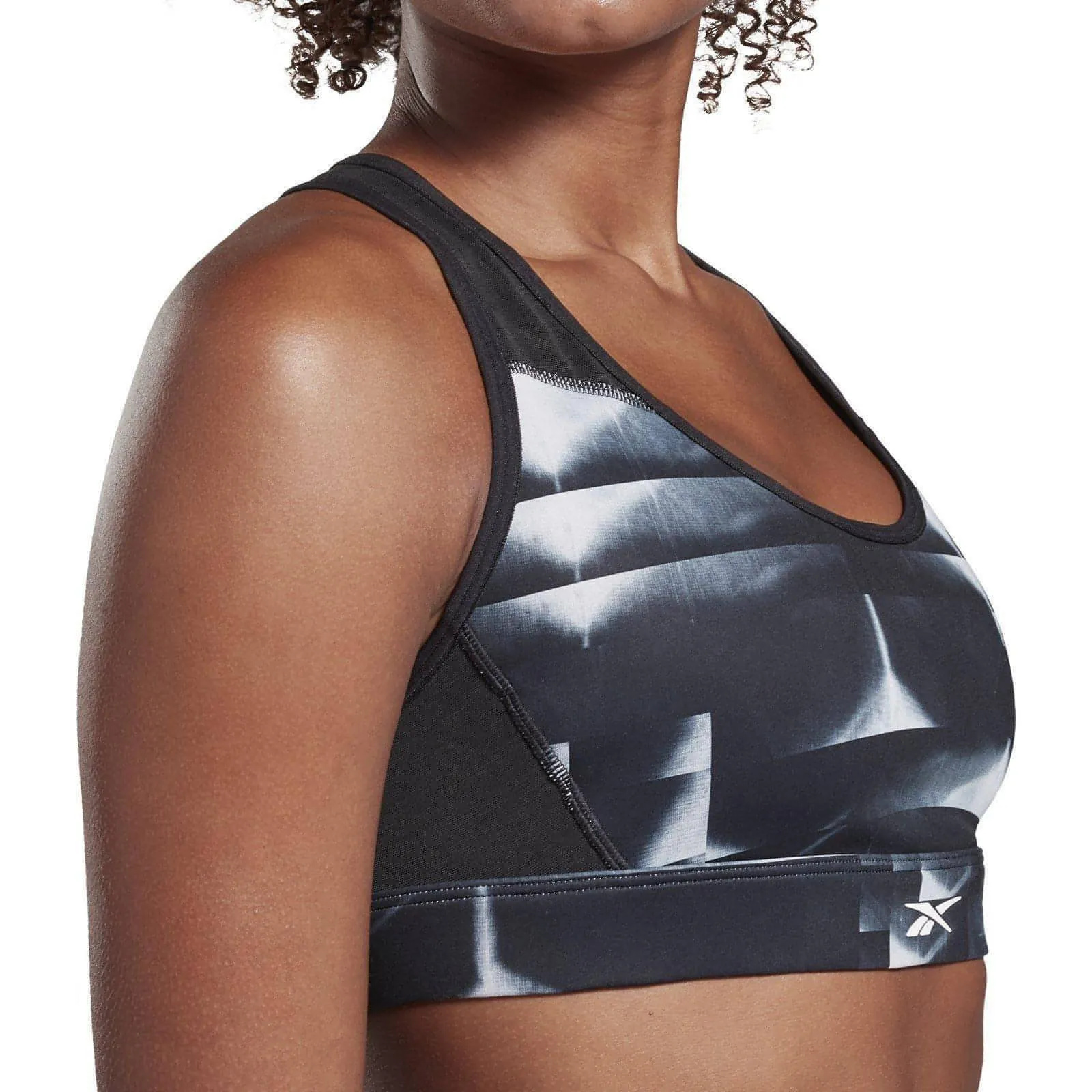 Reebok Hero Medium Impact Womens Sports Bra - Black