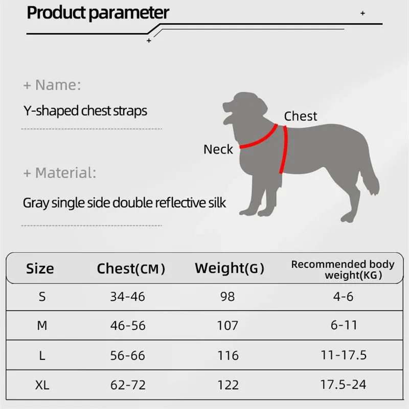 Reflective Saddle Dog Harness Adjustable