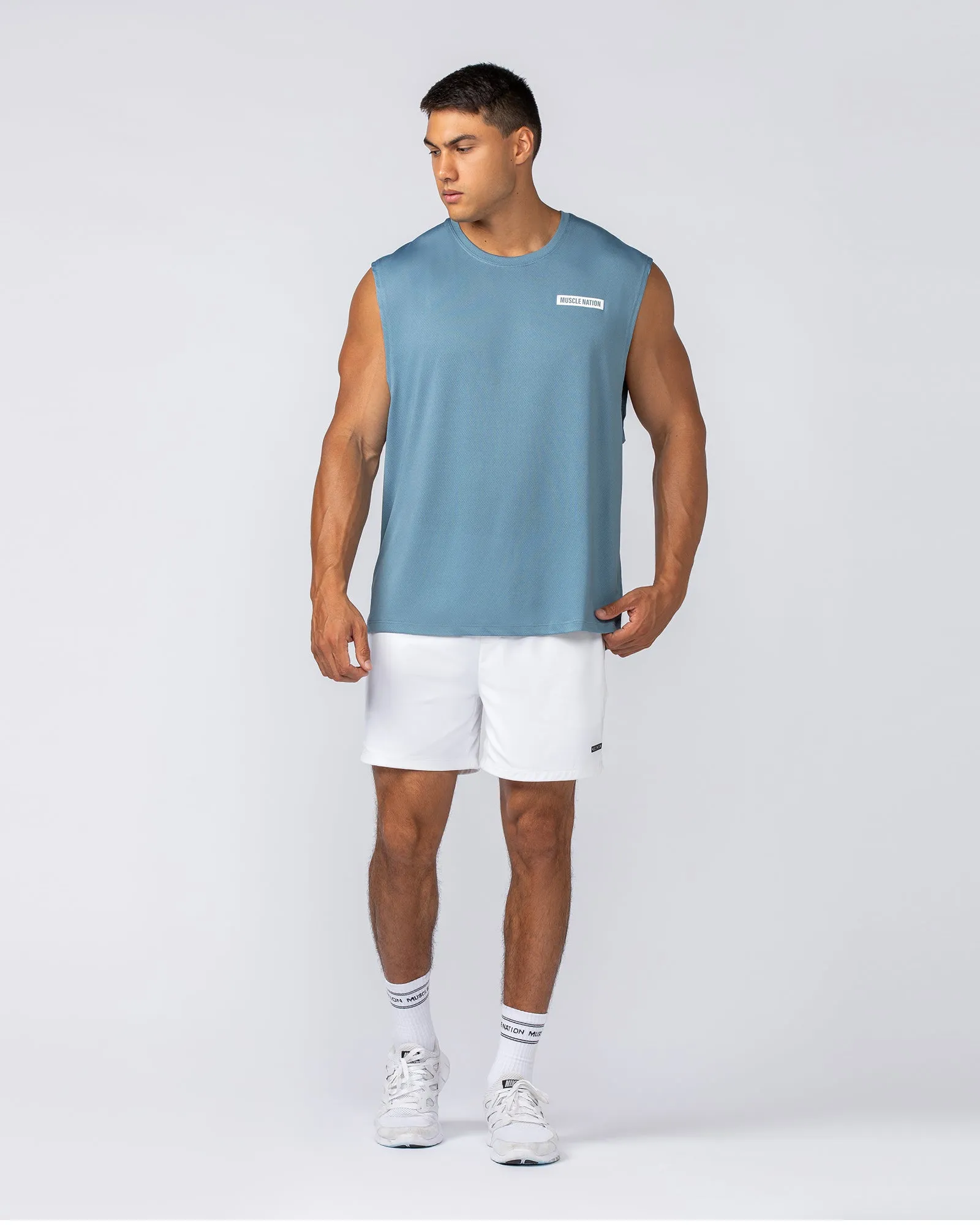 Relaxed Active Tank - Pale Thunder