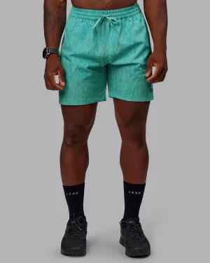 Rep 7" Performance Shorts - Topographic Blue Bird