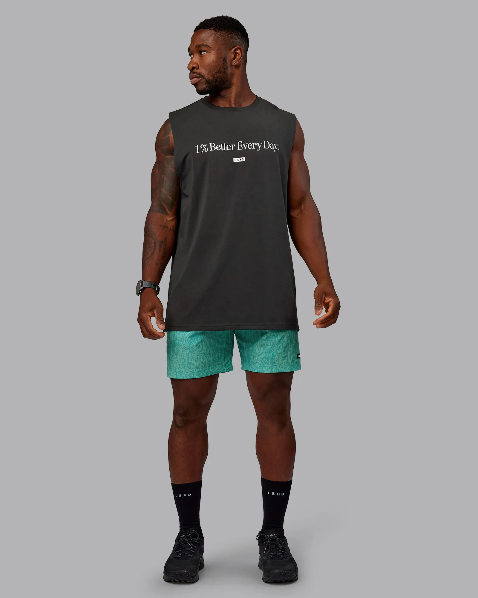 Rep 7" Performance Shorts - Topographic Blue Bird