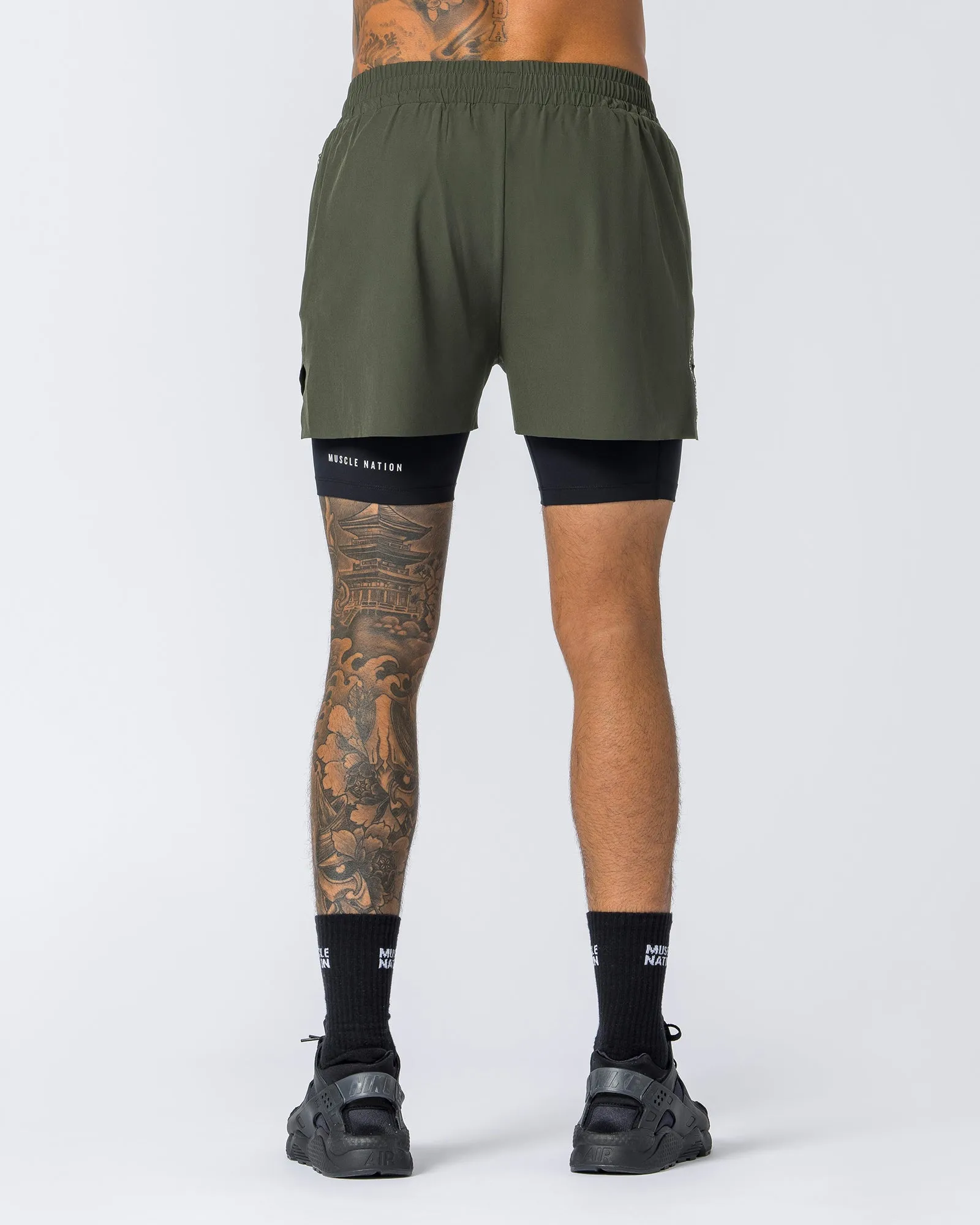 Replay 3" Shorts - Dark Khaki