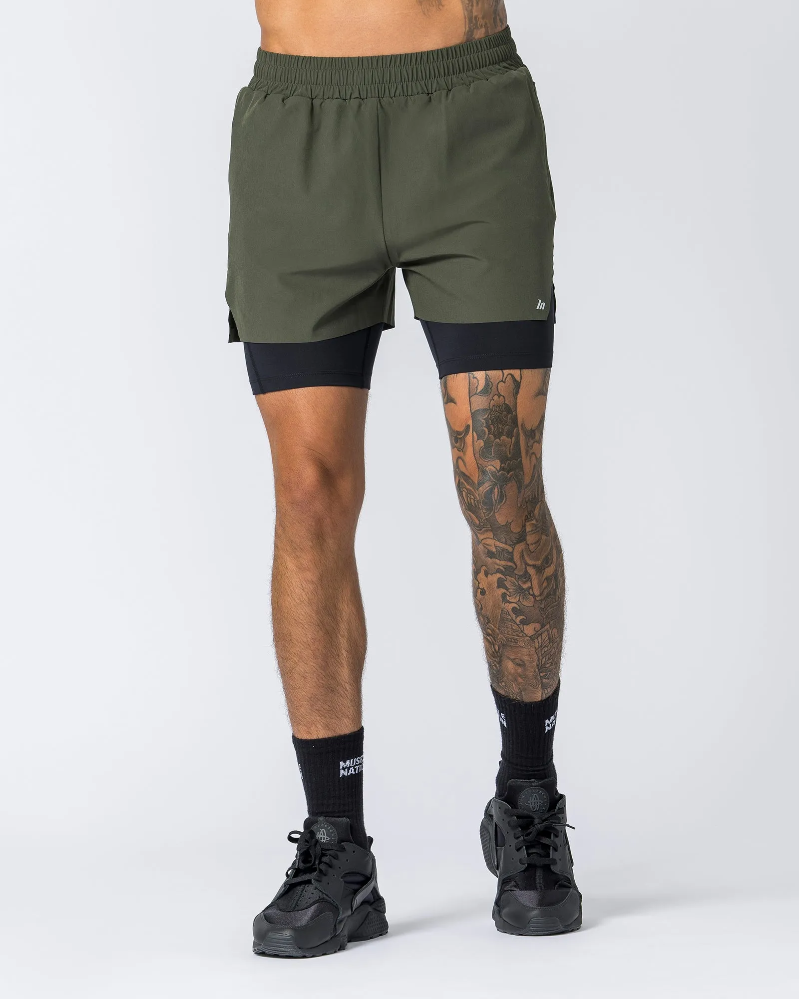 Replay 3" Shorts - Dark Khaki