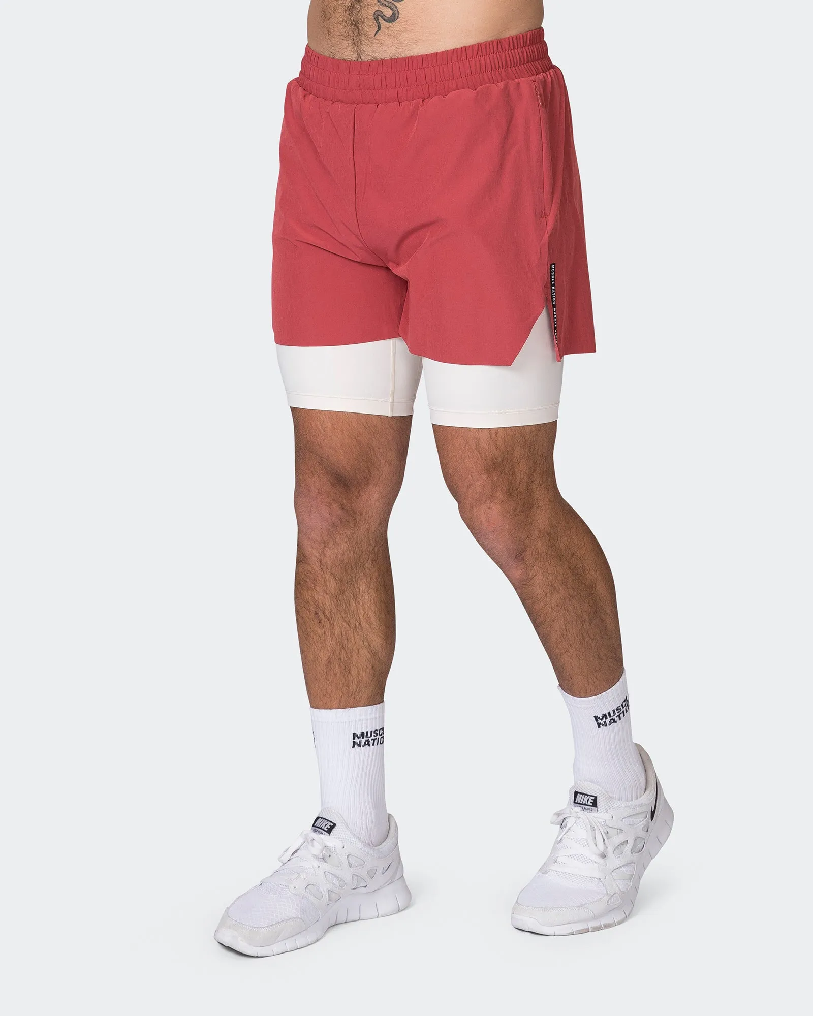 Replay 3" Shorts - Dusty Red