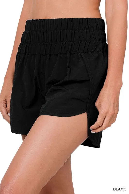 RESORT SMOCKED WAISTBAND RUNNING SHORTS