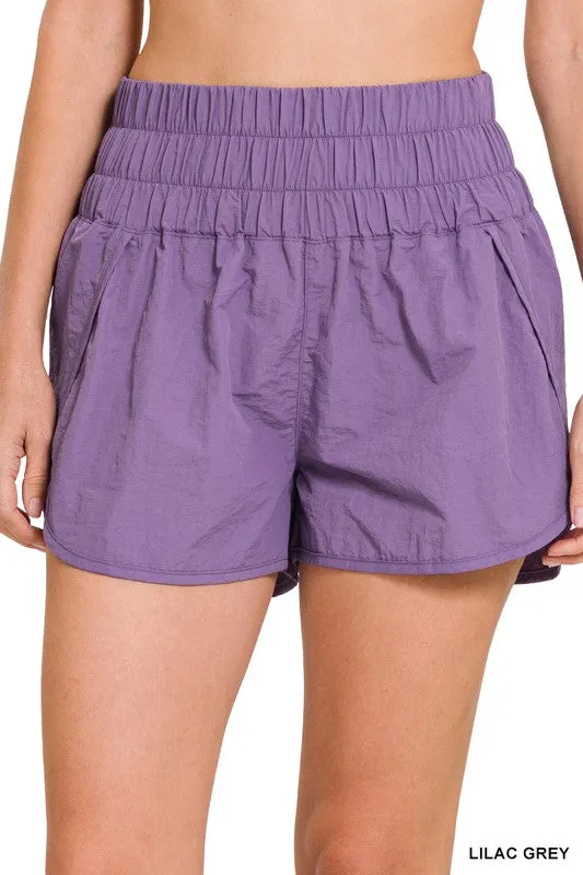 RESORT SMOCKED WAISTBAND RUNNING SHORTS
