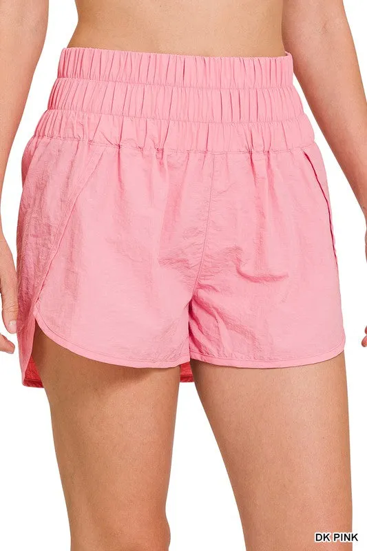 RESORT SMOCKED WAISTBAND RUNNING SHORTS