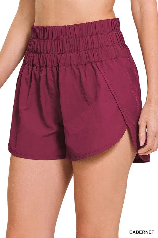 RESORT SMOCKED WAISTBAND RUNNING SHORTS