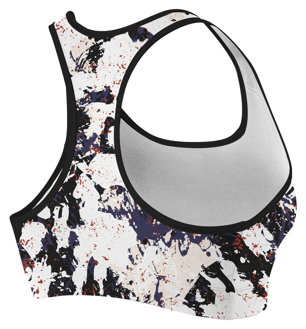 Rock Art Compression Sports Bra