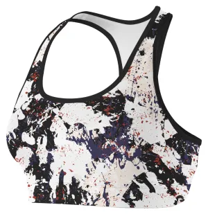 Rock Art Compression Sports Bra