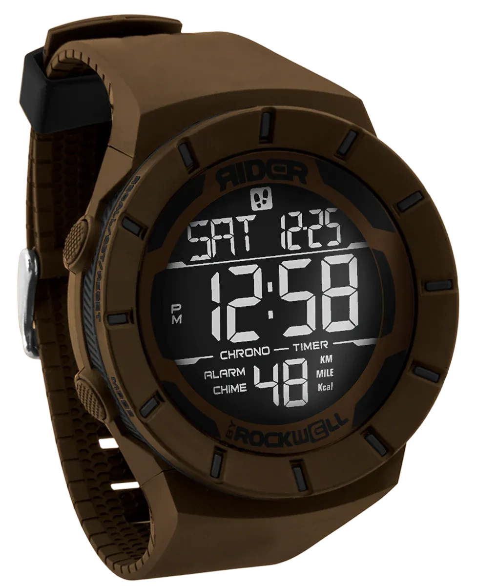 ROCKWELL THE COLISEUM FIT WATCH BROWN BLACK