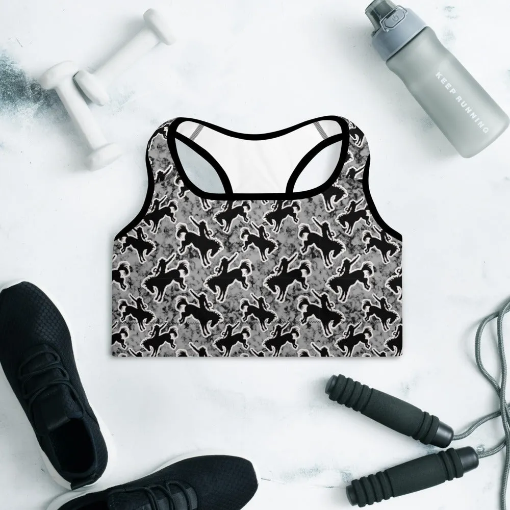 Rodeo Bronc Padded Sports Bra