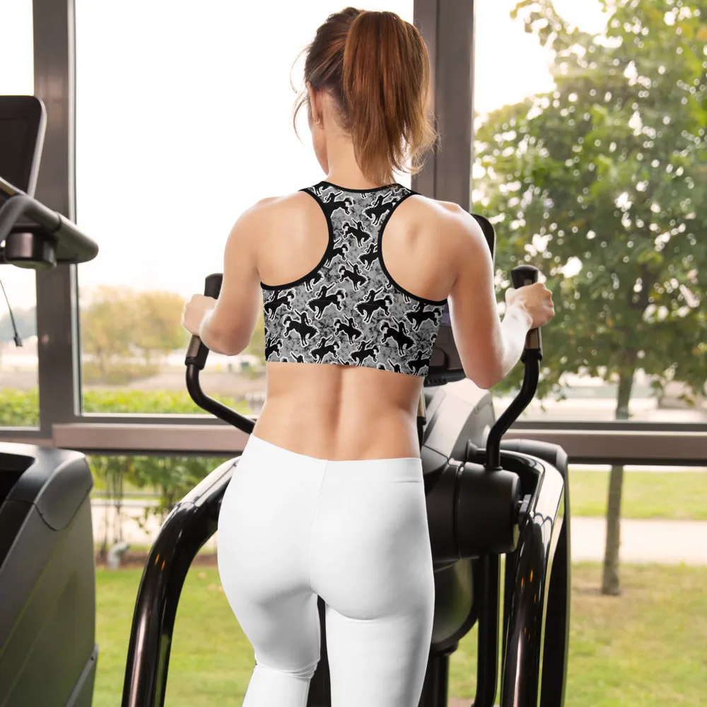Rodeo Bronc Padded Sports Bra