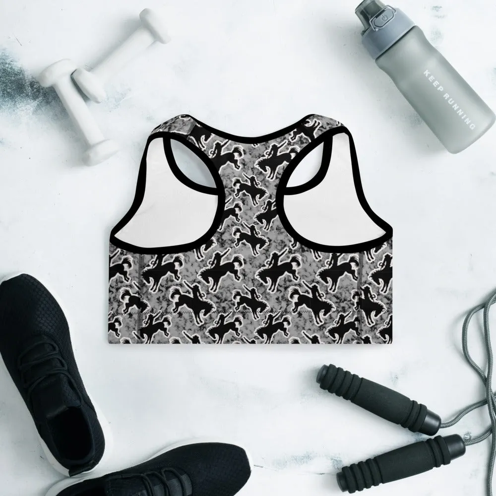 Rodeo Bronc Padded Sports Bra