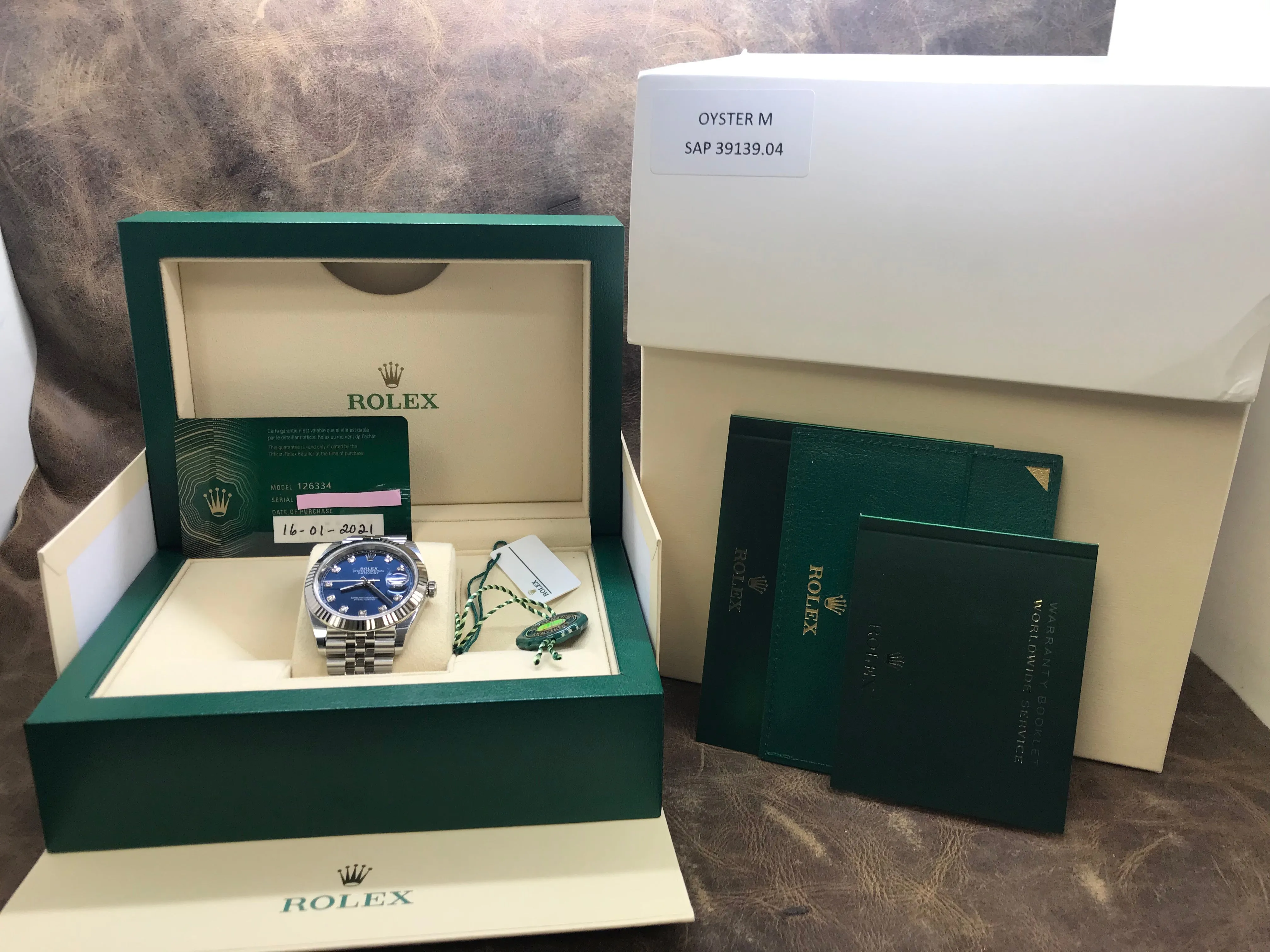 Rolex Datejust 41 126334 Blue Dial Automatic Men's Watch