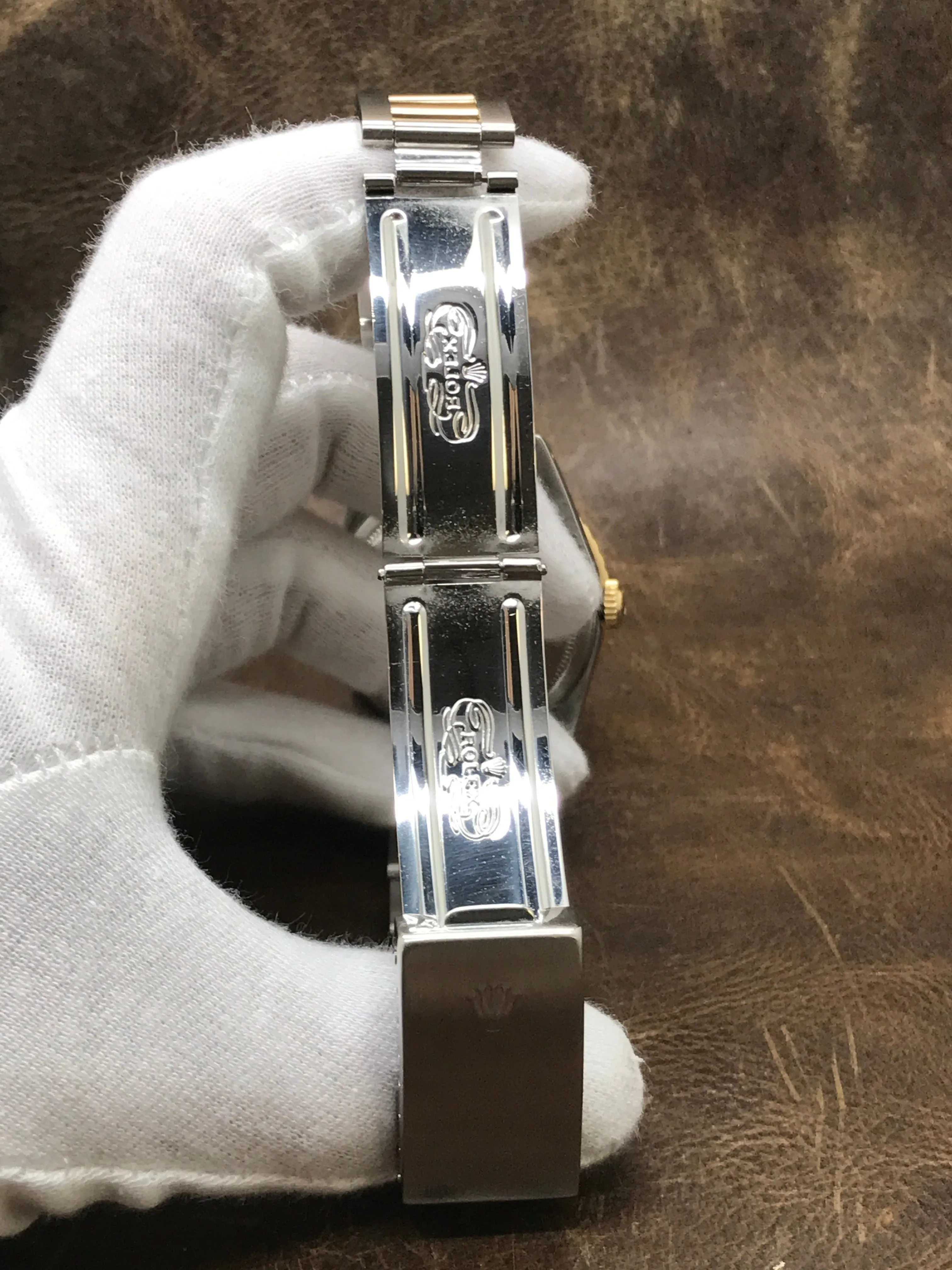 Rolex Datejust Turn-o-graph 16263 Black Dial Automatic Watch