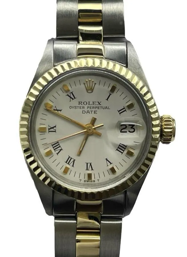 Rolex Oyster Perpetual 26mm 6919 White Dial Automatic Women's Watch