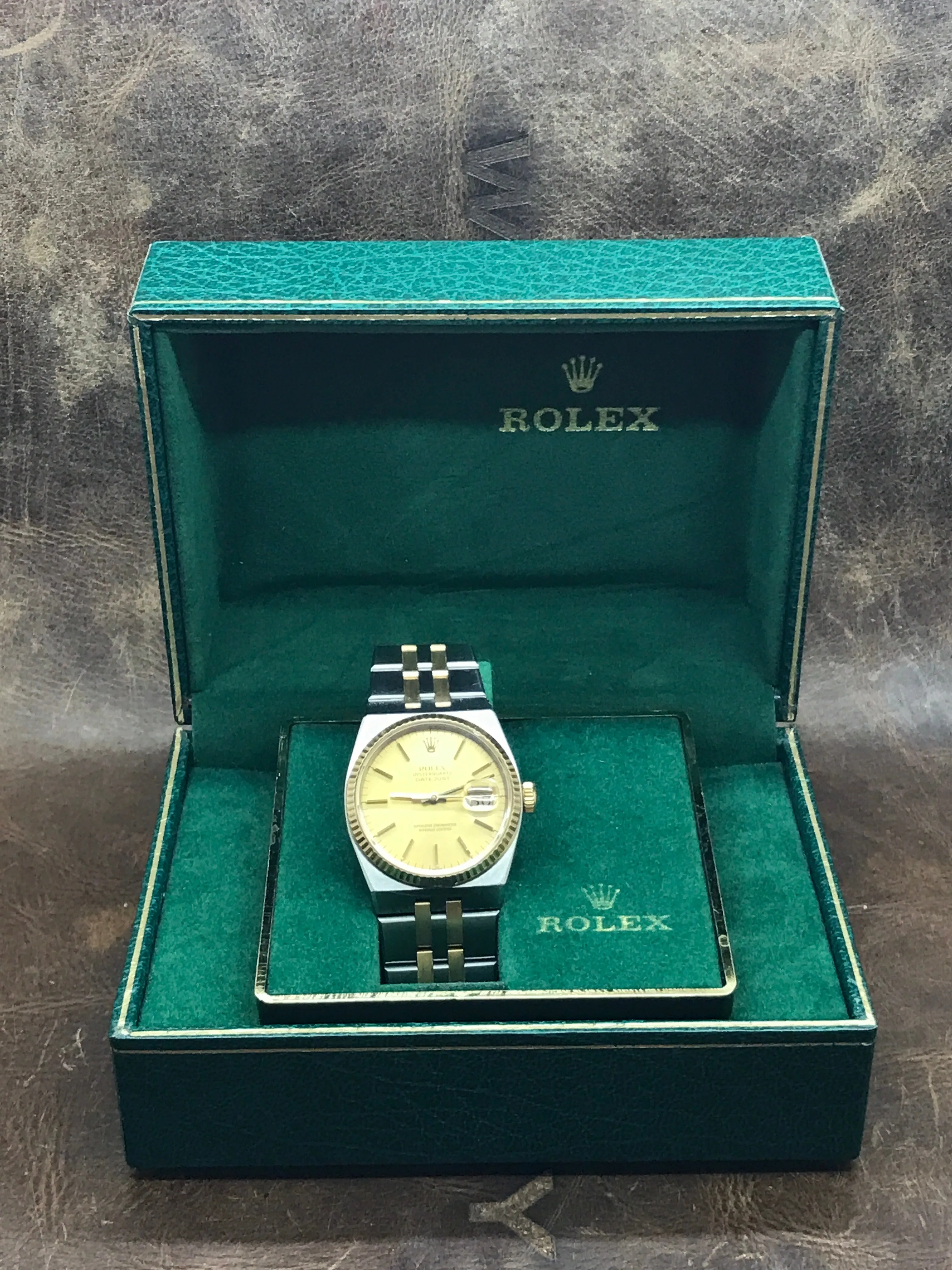 Rolex Oysterquartz 17013 Champagne Dial Quartz Watch