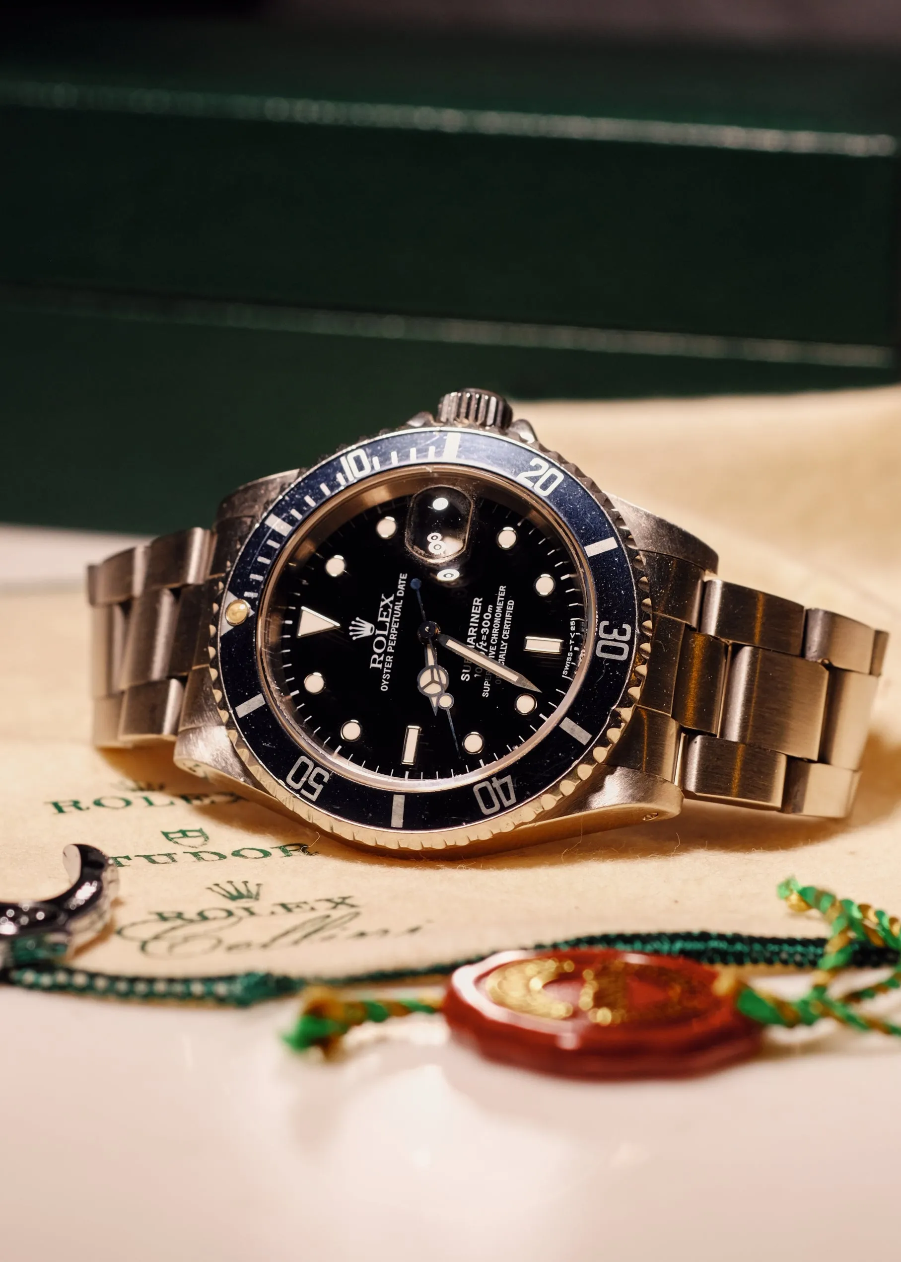 Rolex Submariner 16610 With Navy Insert w/Box & Manuals - 1996