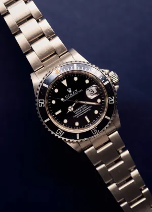 Rolex Submariner 16610 With Navy Insert w/Box & Manuals - 1996