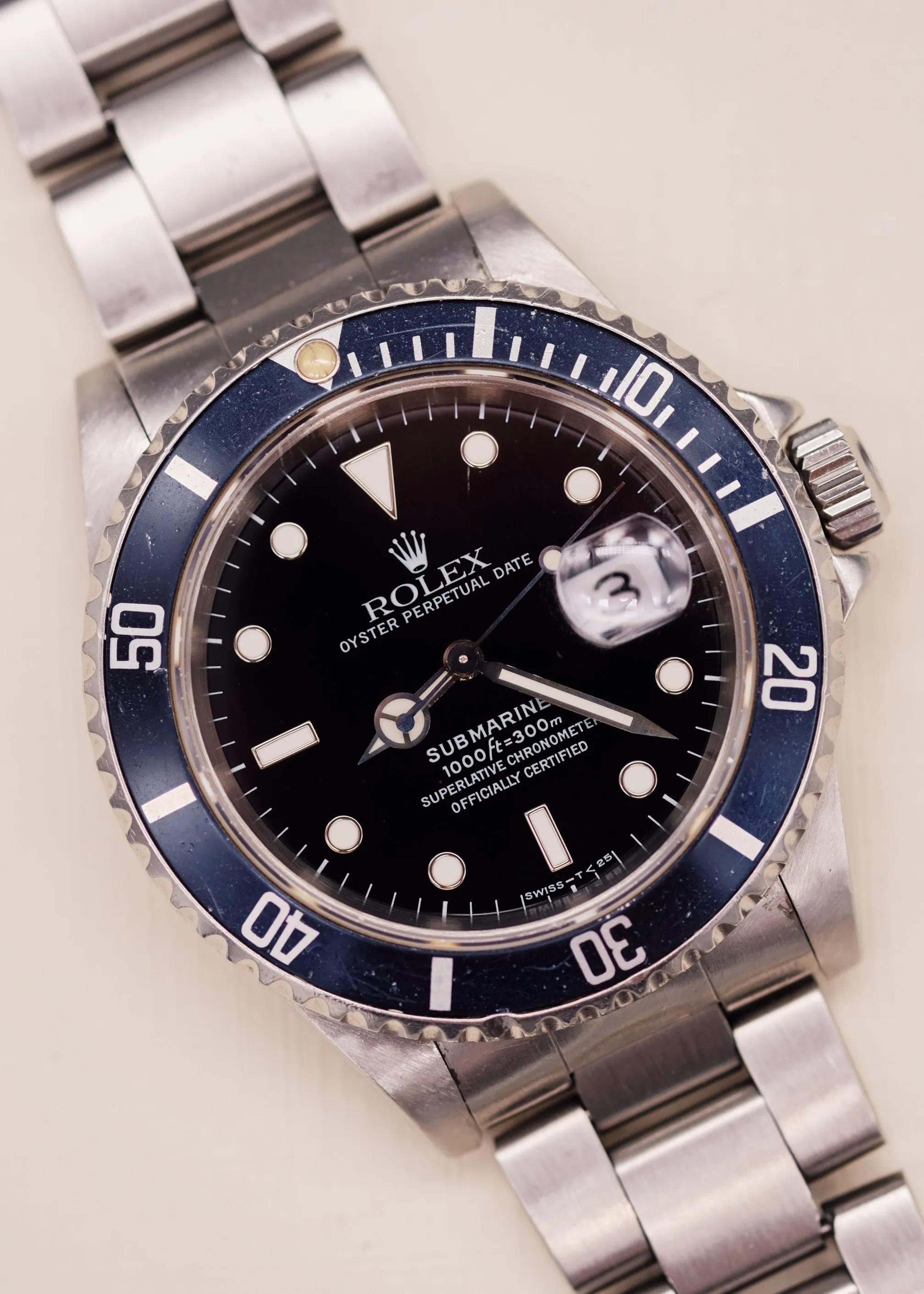 Rolex Submariner 16610 With Navy Insert w/Box & Manuals - 1996