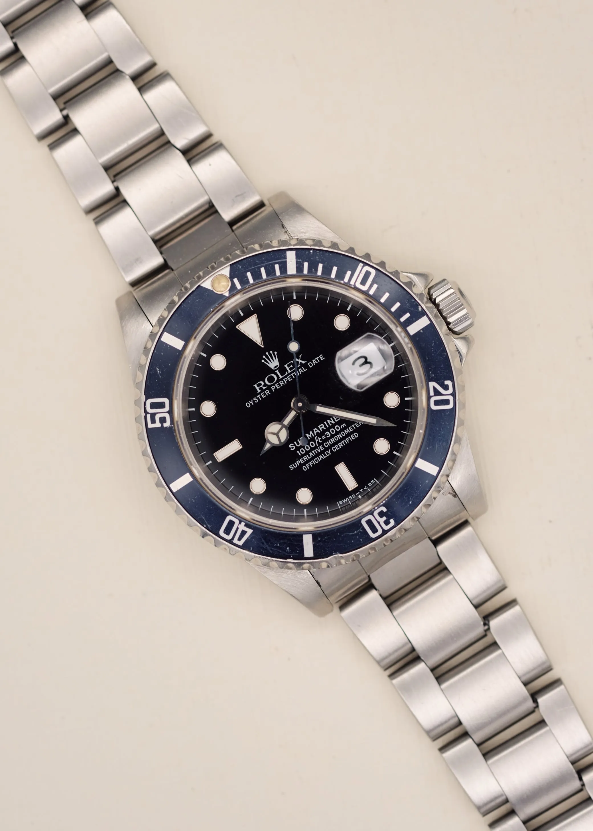 Rolex Submariner 16610 With Navy Insert w/Box & Manuals - 1996