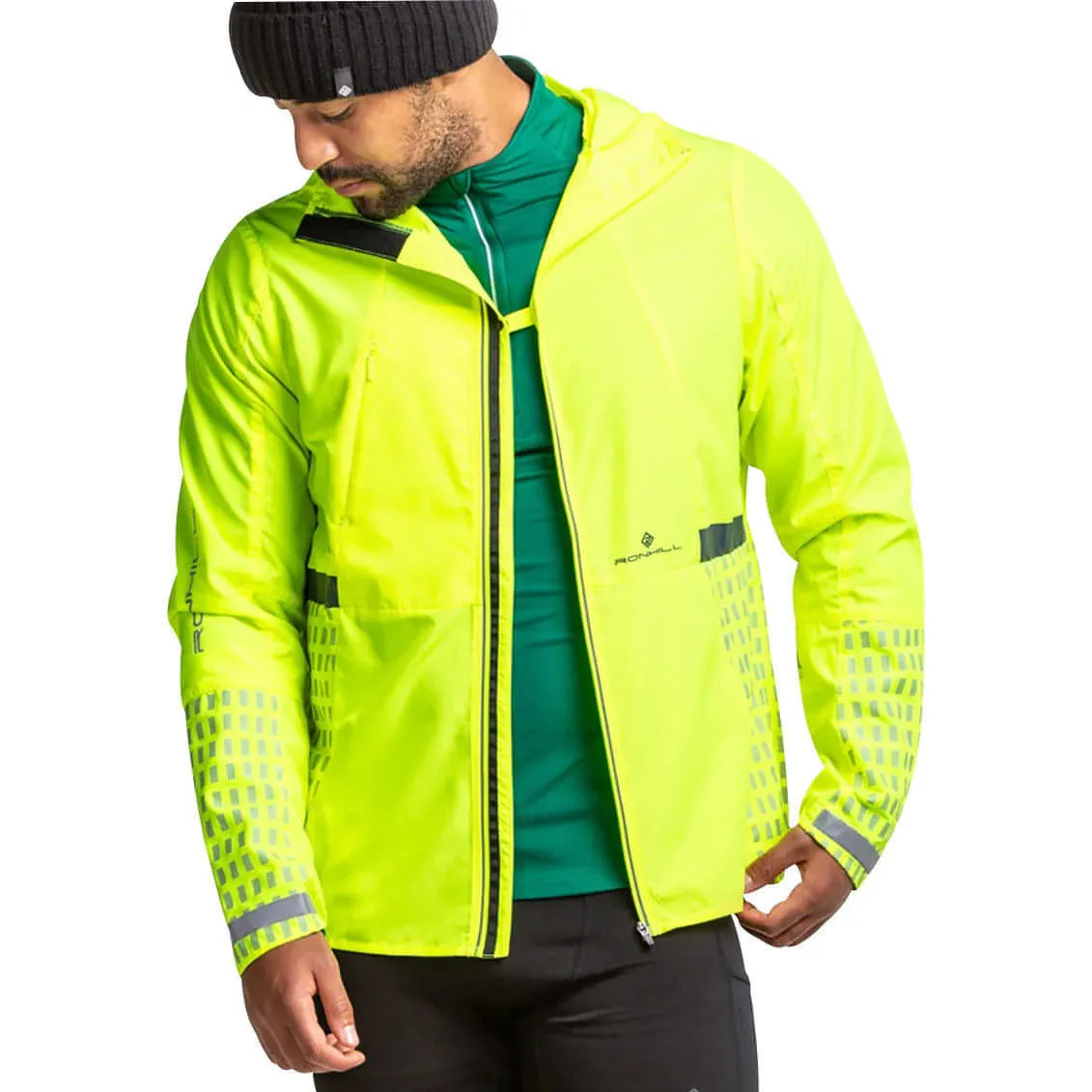 Ronhill Tech Afterhours Mens Running Jacket - Yellow