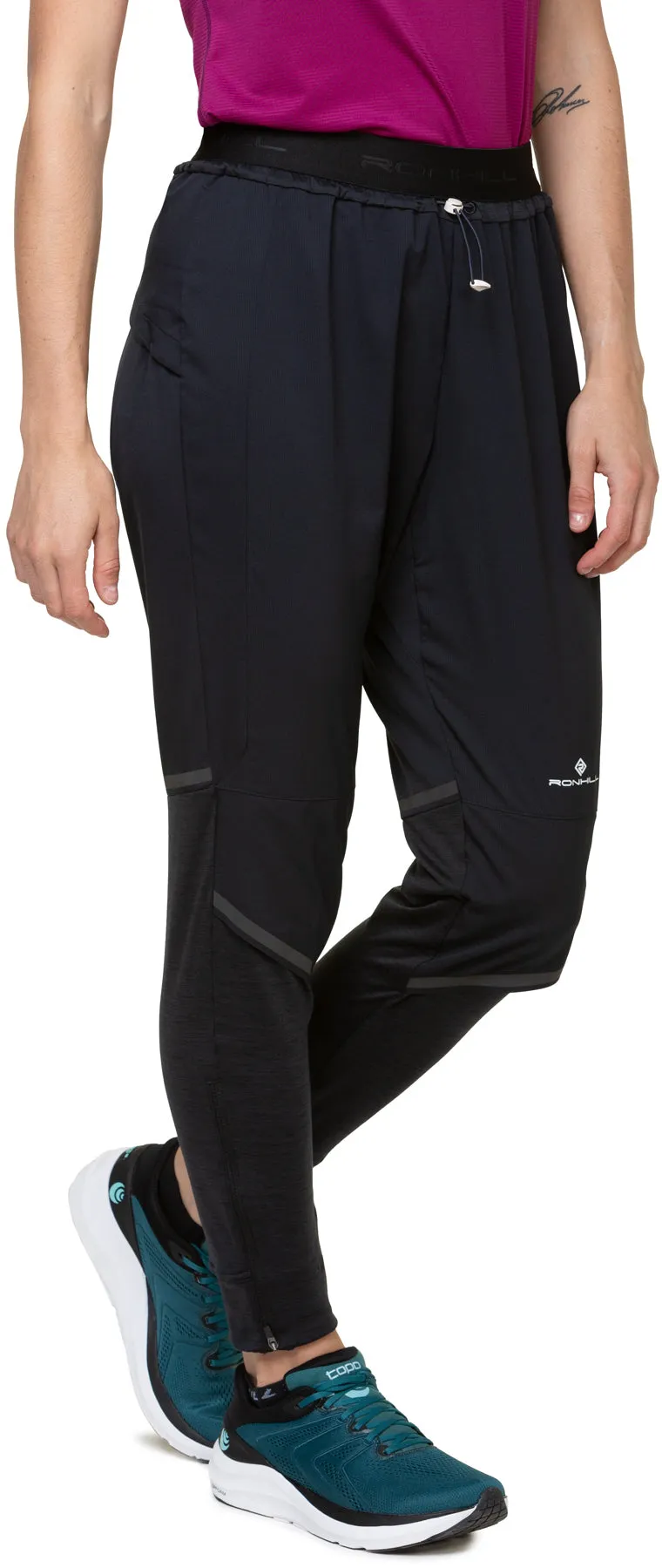 Ronhill Tech Flex Womens Running Track Pants - Black