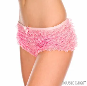Ruffle Tanga Shorts Pink