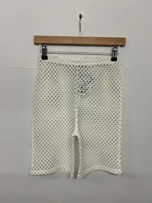 SALE MESH CYCLE SHORTS CREAM
