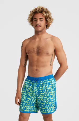 Scallop Neon 16'' Badehose | Bright Blue Neon Lights