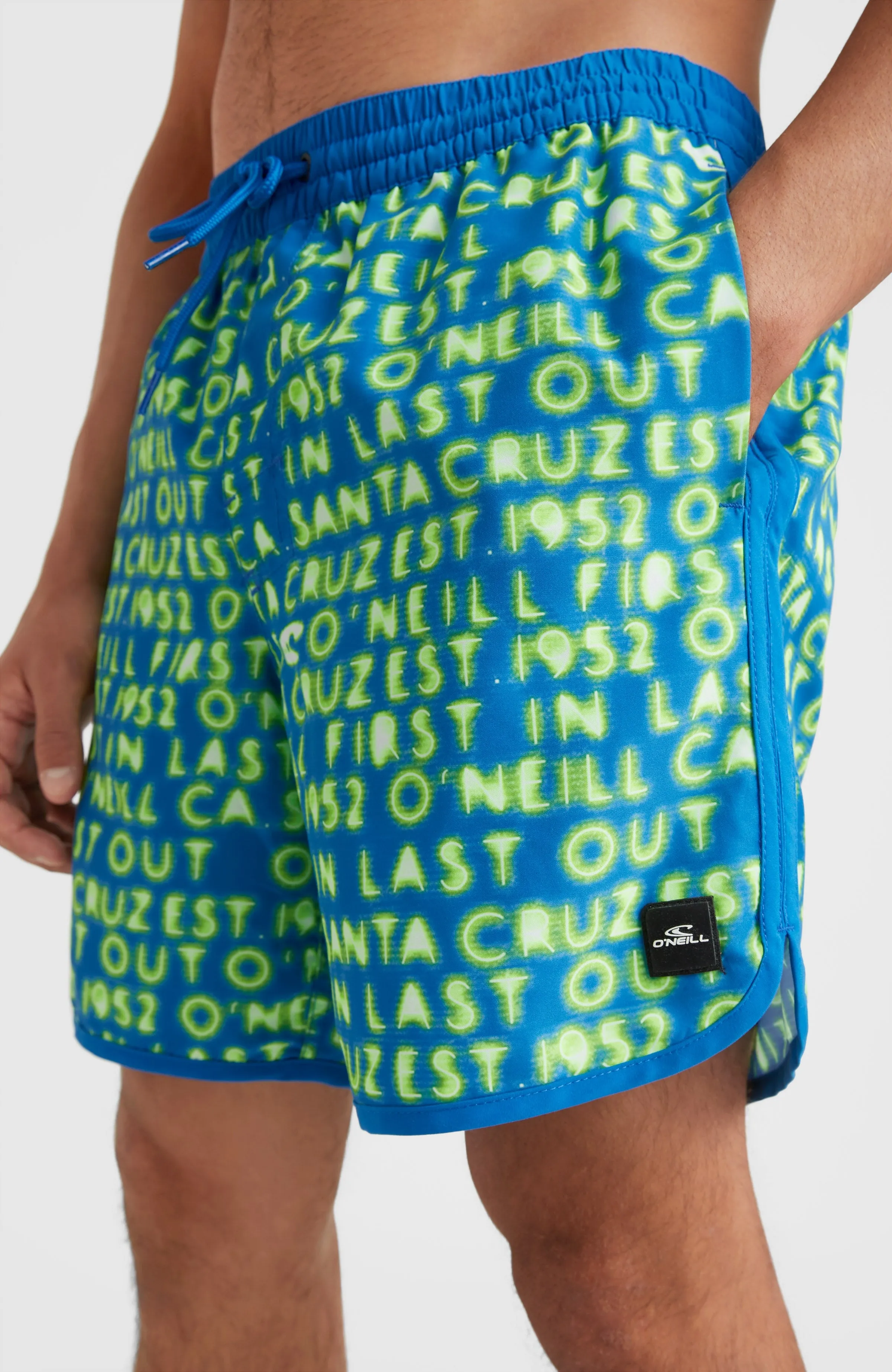 Scallop Neon 16'' Badehose | Bright Blue Neon Lights