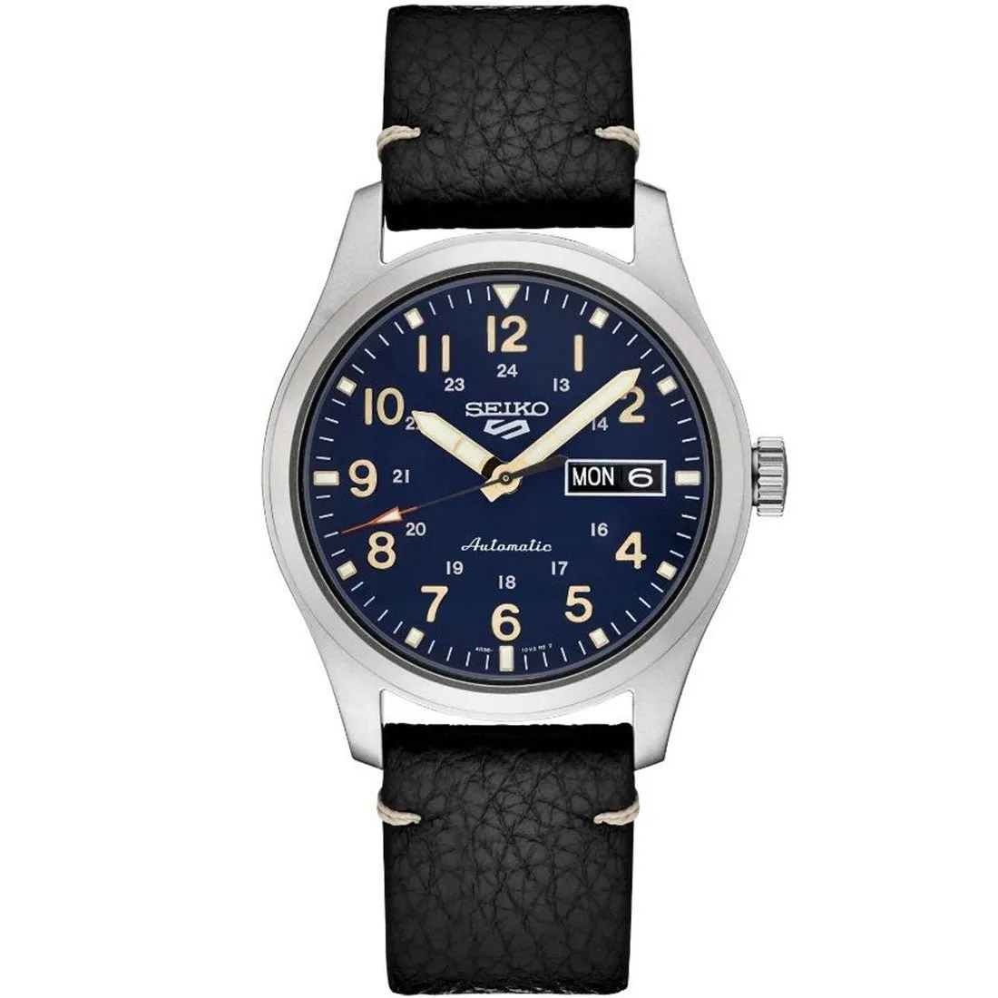 Seiko 5 Field Specialist Style SRPG39K1 SRPG39 SRPG39K Leather Sports Watch