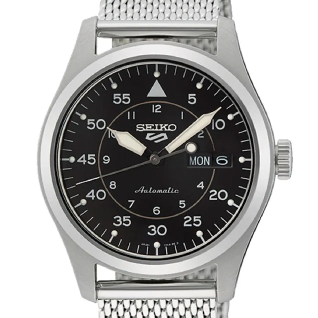 Seiko 5 Flieger SRPH23 SRPH23K1 SRPH23K Milanese Mesh Band Sports Watch