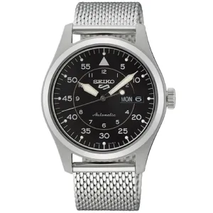 Seiko 5 Flieger SRPH23 SRPH23K1 SRPH23K Milanese Mesh Band Sports Watch