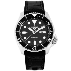 Seiko 5 Sports Automatic Black Silicone SRPD55K2 SRPD55 SRPD55K Watch