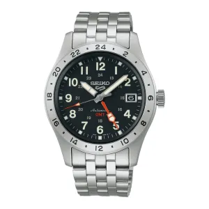 Seiko 5 Sports SSK023K1 SSK023 SSK023K GMT Field Deploy Black Dial Watch
