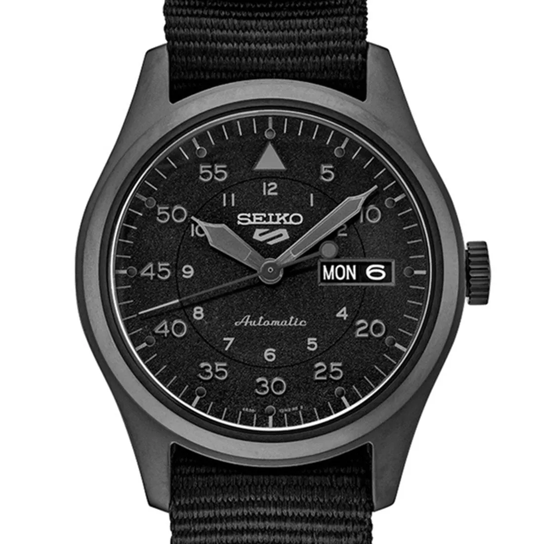 Seiko 5 Stealth Black Sports SRPJ11K1 SRPJ11 SRPJ11K Field Street Style Watch