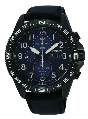 Seiko Prospex Analog Solar Calfskin Bracelet Men's Watch SSC707P1