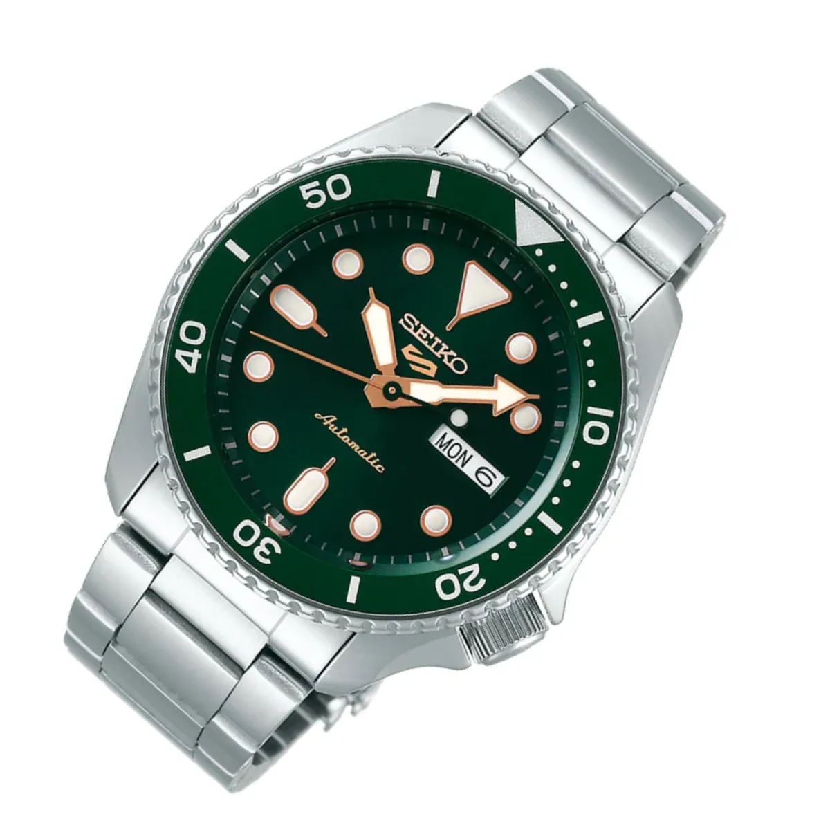 Seiko Sports 5 SRPD63 SRPD63K1 SRPD63K Automatic Green Dial Mens Watch