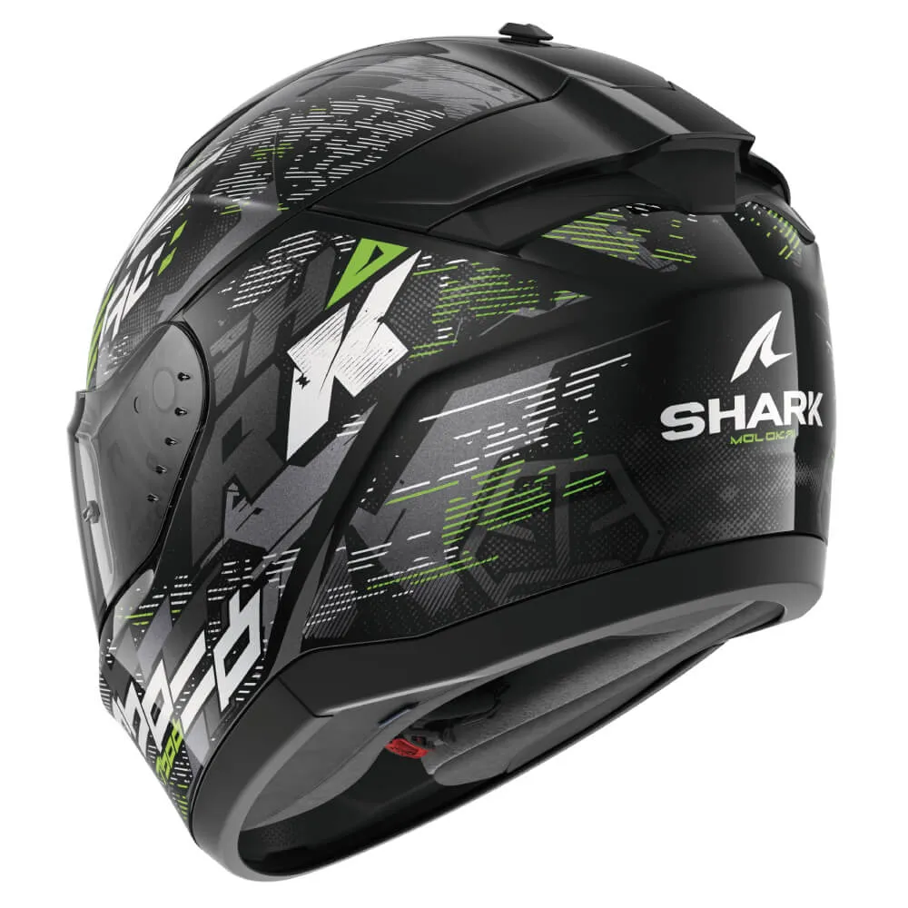Shark Ridill 2 Helmet Molokai Black / Silver / Green
